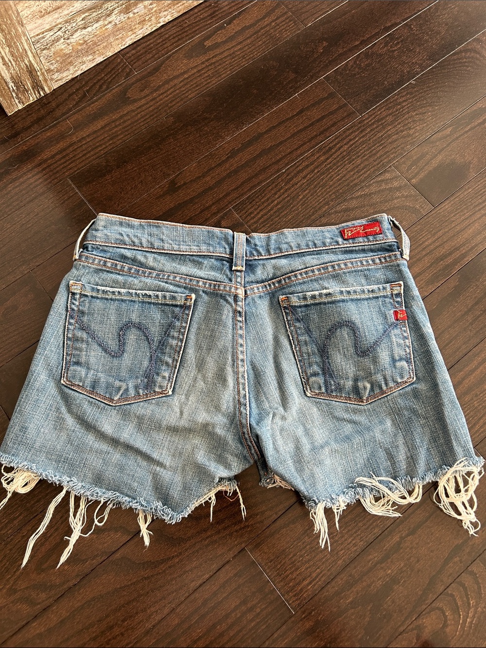 Citizens of Humanity Light Blue Denim Cutoff Shorts